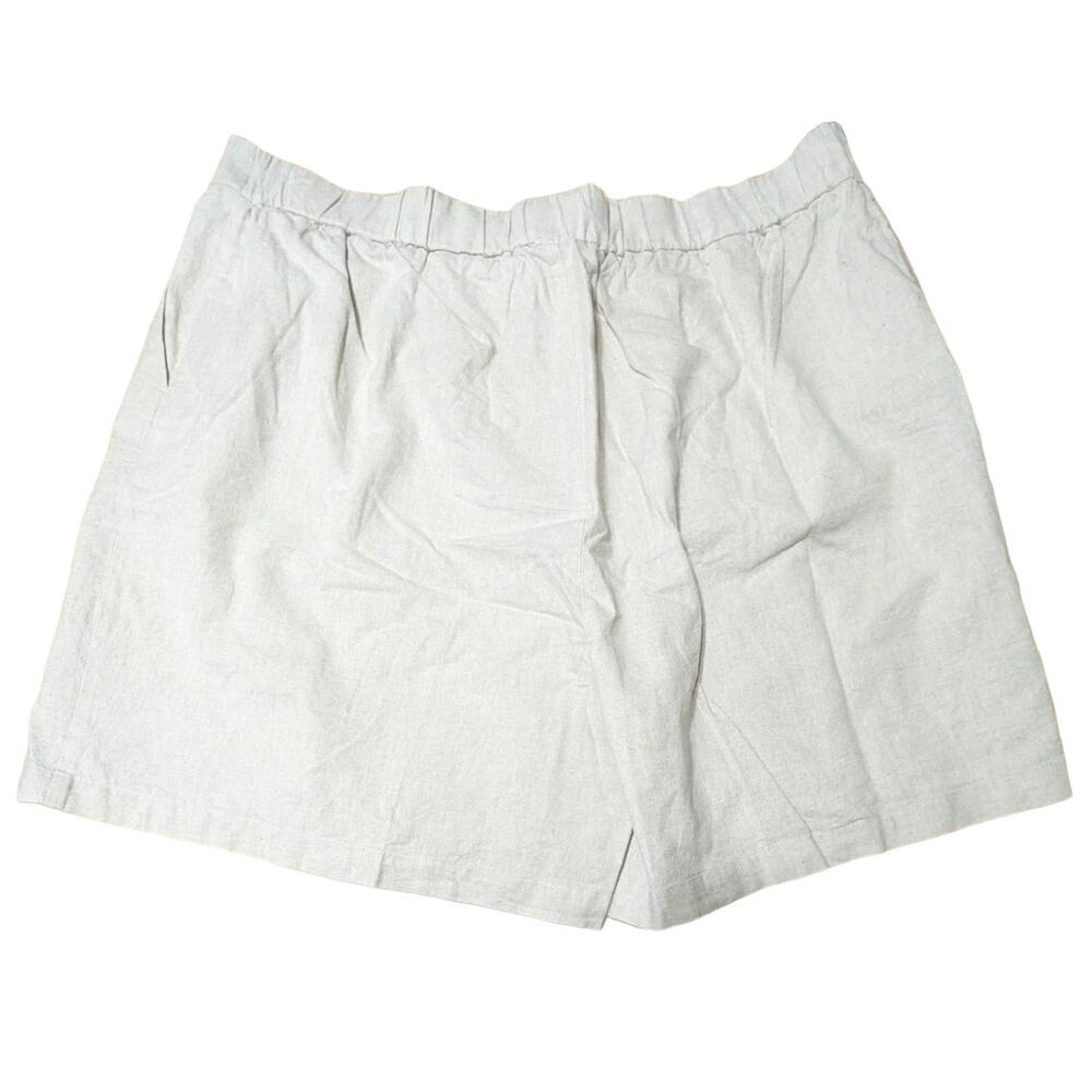 City Chic Sicilian Beige Linen Cotton Pocket Shorts Womens Trendy Plus Size 18 - Picture 6 of 13